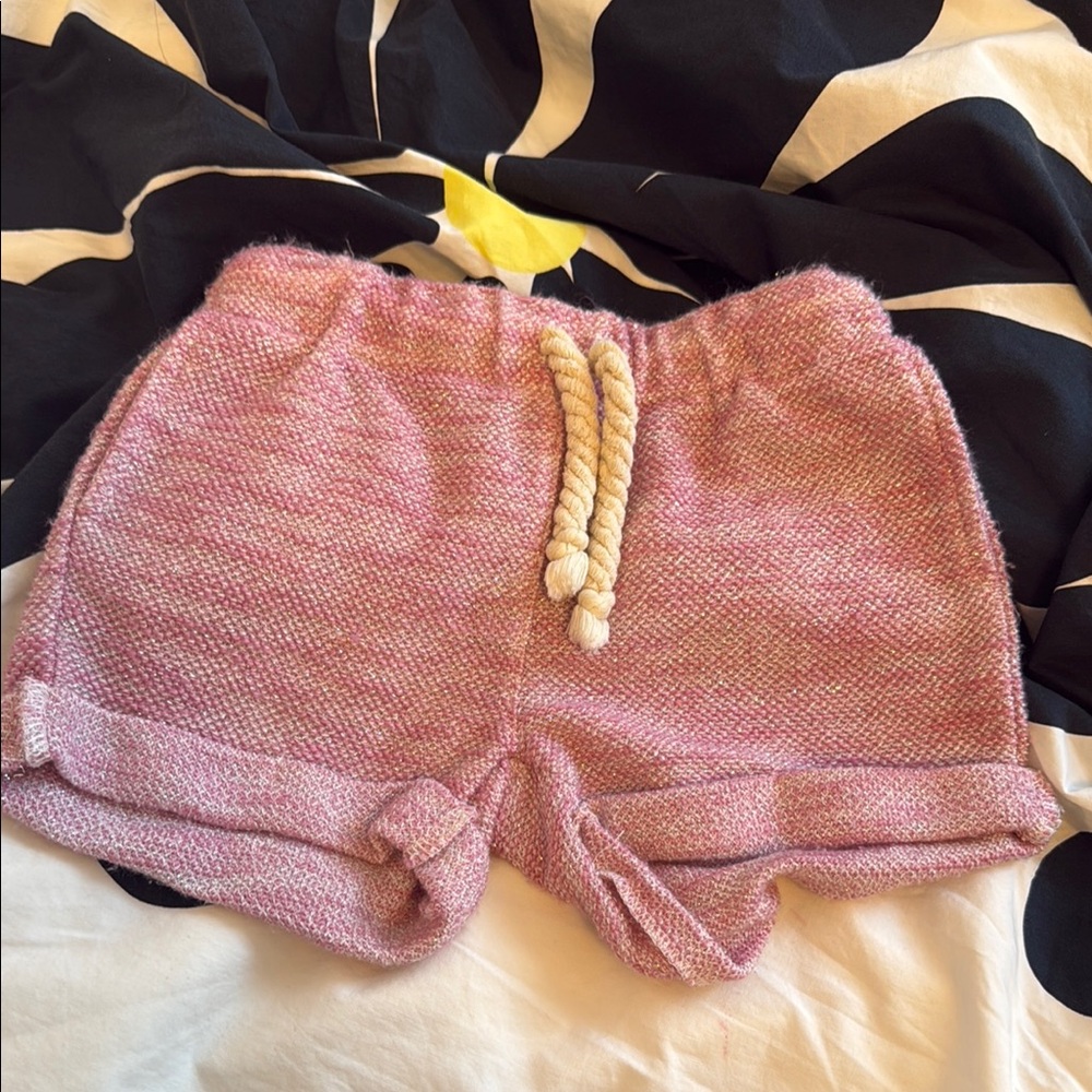 Cozy Pink Girls Shorts size 24m